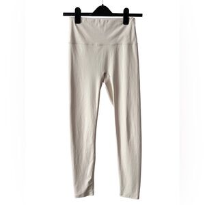 Alo Yoga High Waisted Leggings Cream Ivory 7/8 Length Size S